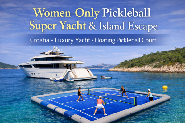 Croatia pickleball trip yacht
