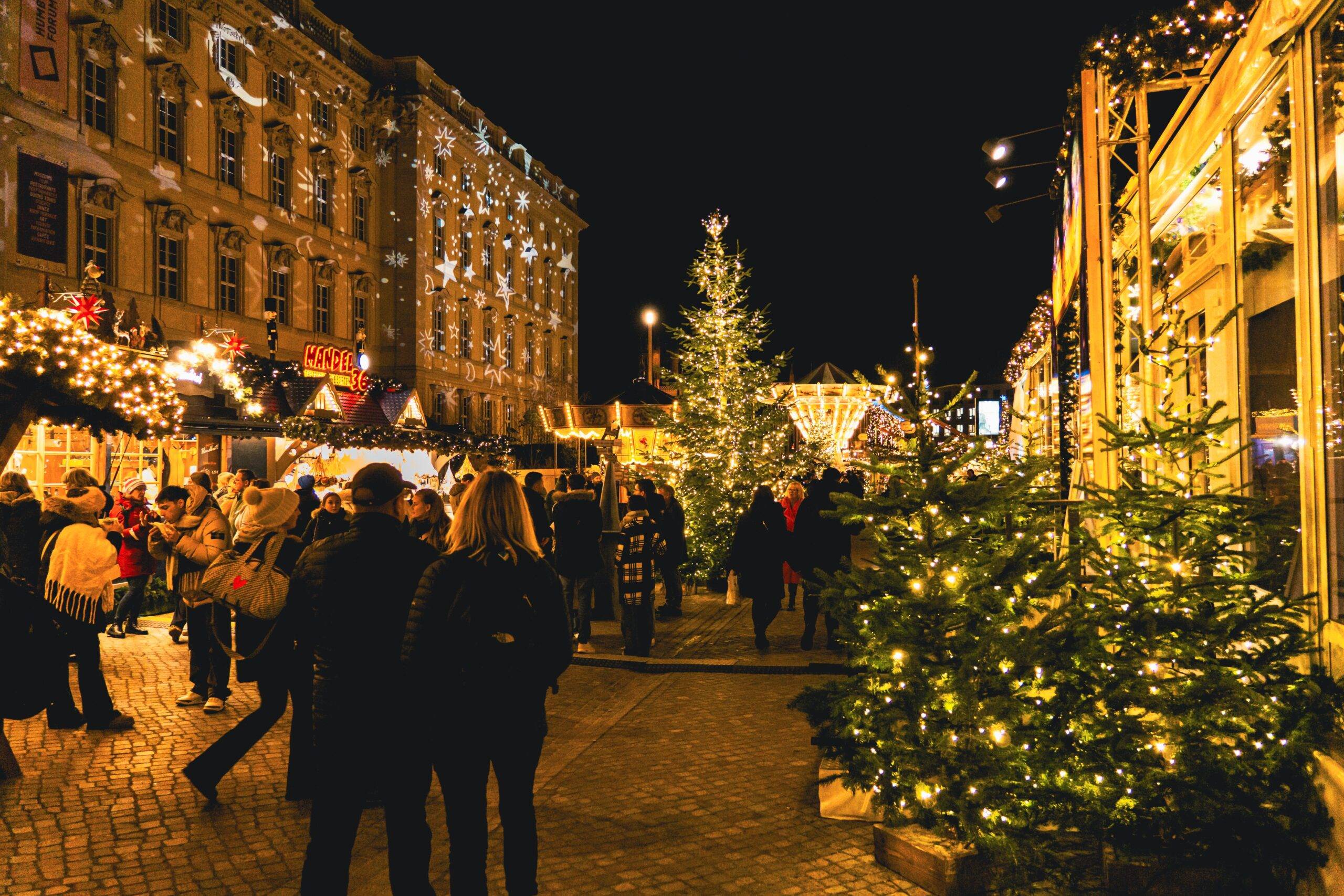 Cologne Christmas markets illuminated for the festive season